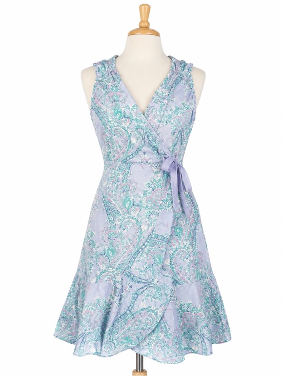 Tommy Hilfiger Dresses & Skirts - Tommy Hilfiger Paisley Wrap Dress Size Small 100% Cotton Knee Length